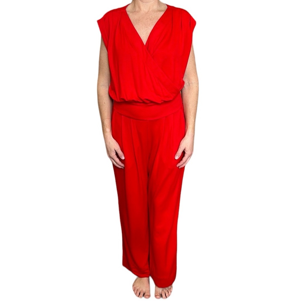 NWT Cabi Uptown Jumpsuit‎ Ankle in Vermilion Red M - Picture 3 of 17